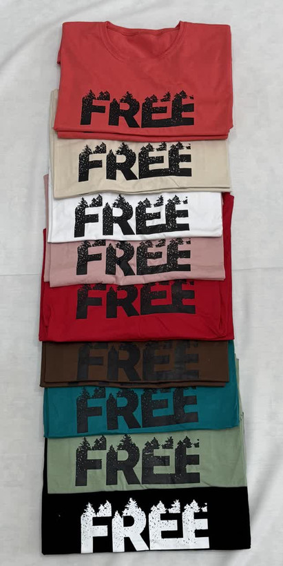 تی شرت باکسی طرح FREE