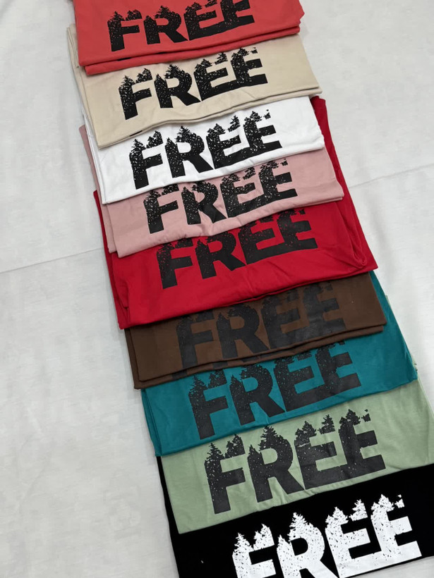 تی شرت باکسی طرح FREE