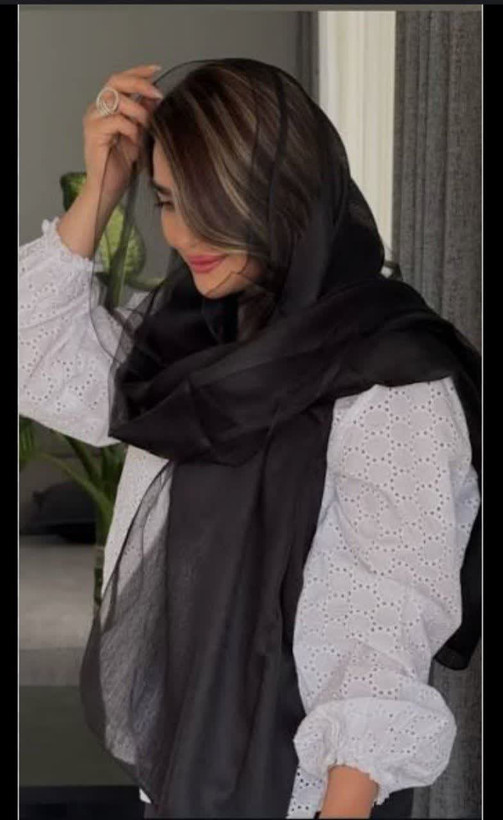 شال توری مشکی